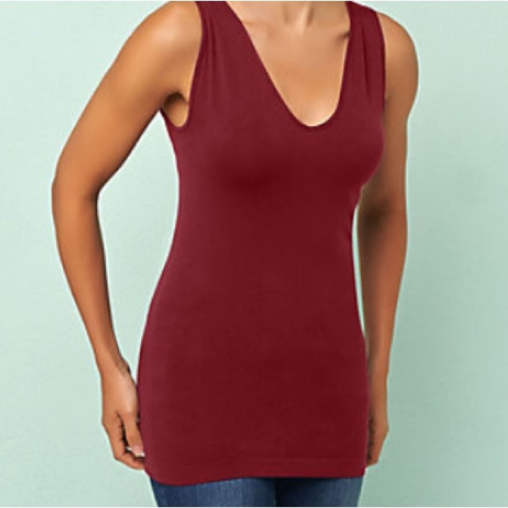 skinnytees Seamless Reversible Layering Tank Top Set